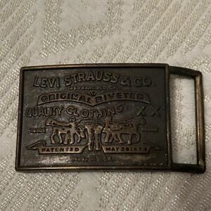 Vintage Levi Strauss & Company Belt Buckle San Francisco Original Riveted